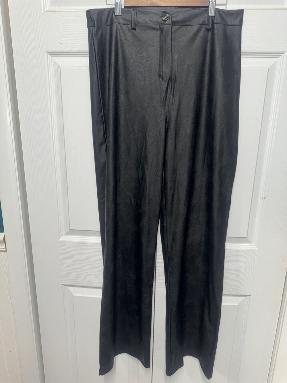 Women’s Black Dress Pants — Tailored Straight Leg Size 12 made in Italy